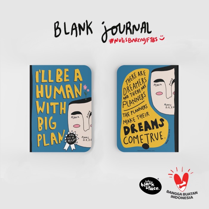 

Diary Blank Journal - Human With Big Plan