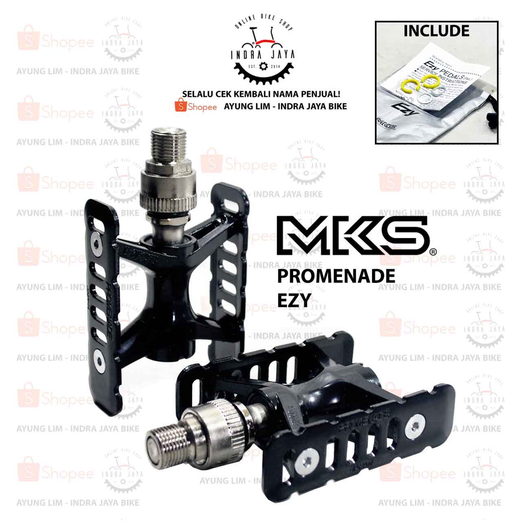 MKS PEDAL PROMENADE EZY - BLACK.