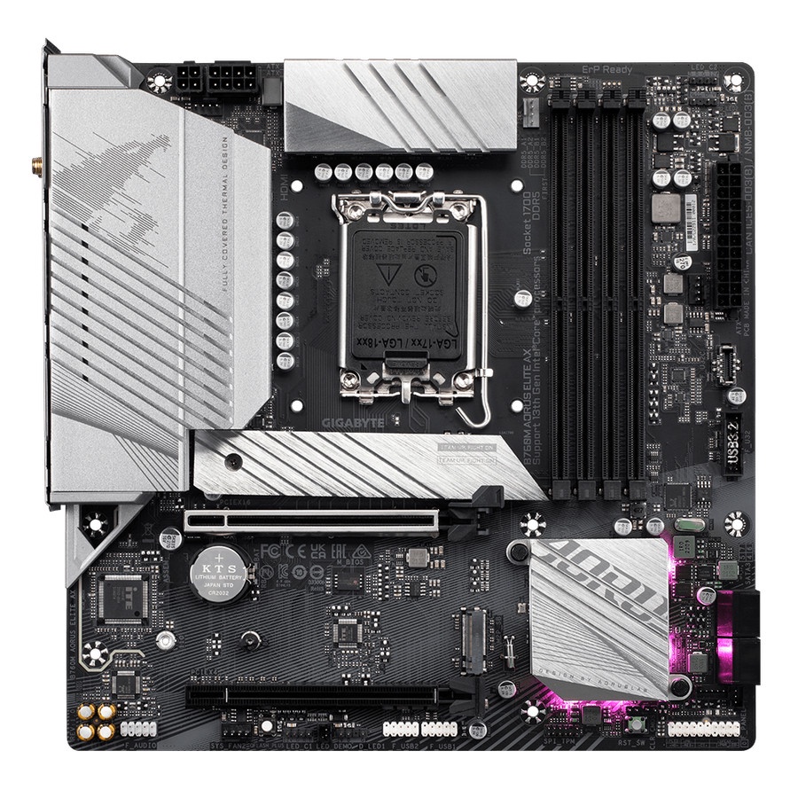 Gigabyte B760M Aorus Elite AX (LGA1700, B760, DDR5, USB3.2 Type-C)