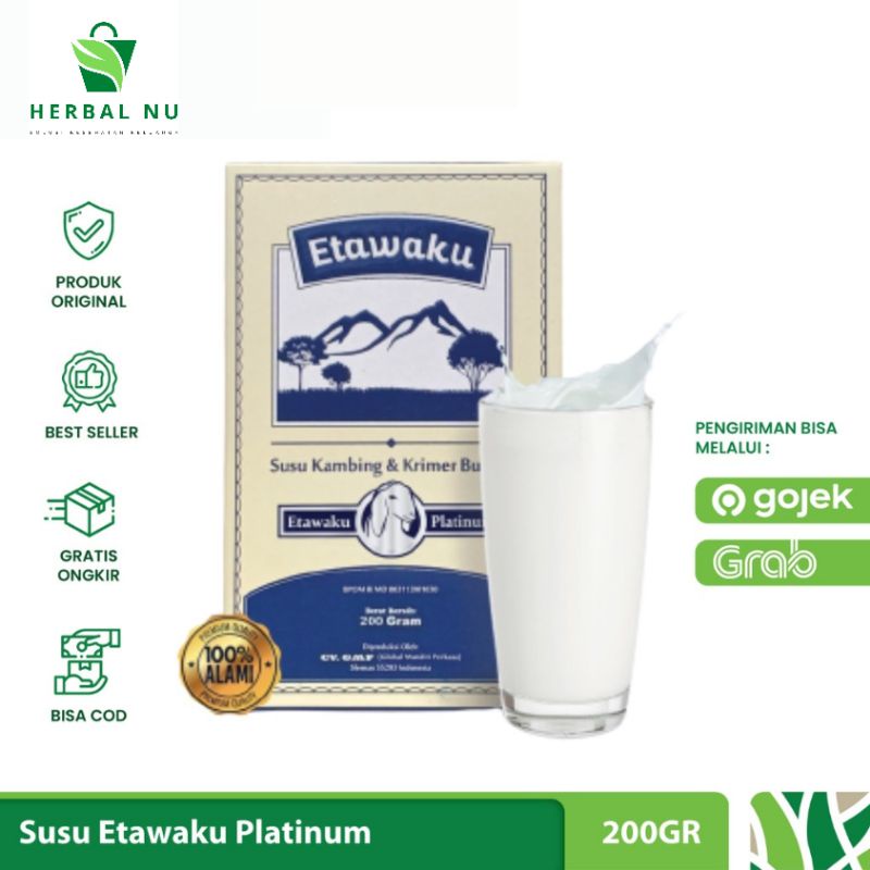 

ETAWAKU PLATINUM - Susu Kambing Bubuk Vanilla | Mengobati Sesak Nafas 200gr