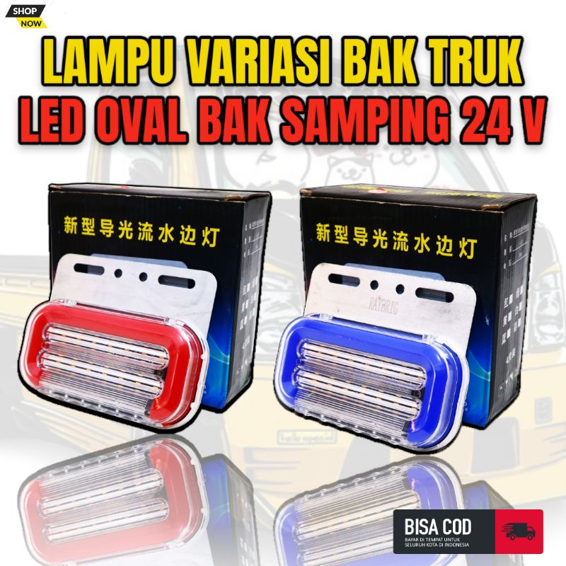 Lampu Bak Samping Led Mobil Truk Truck 24 Volt Vol Variasi Bumper Canter