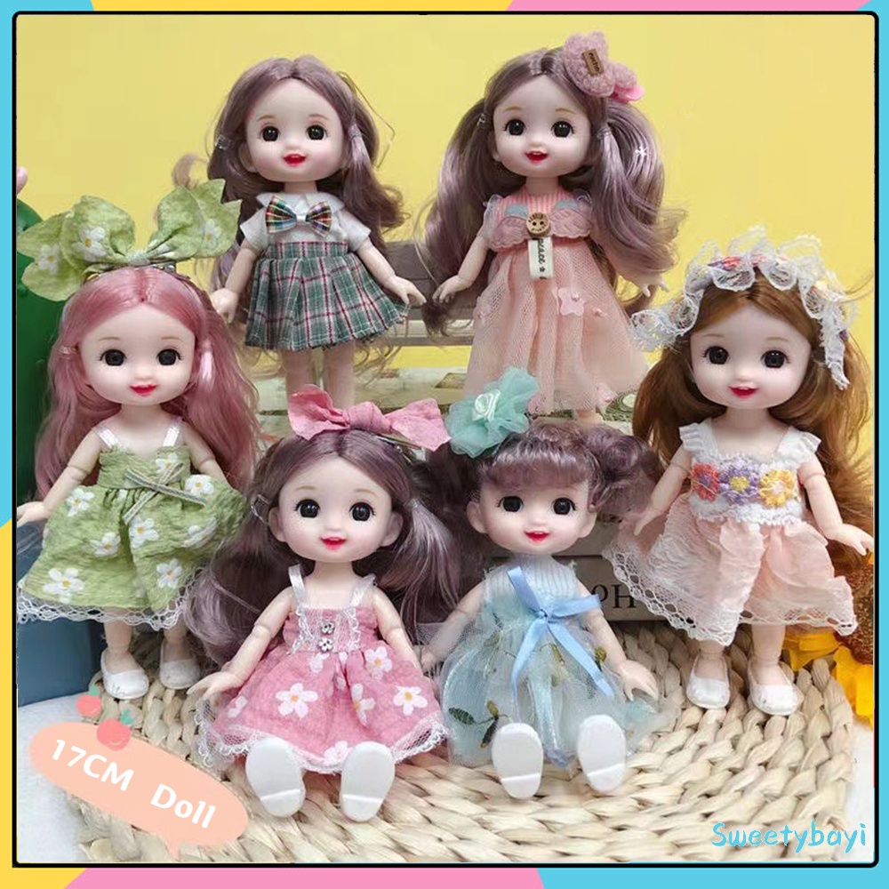 SweetyBayi Boneka kecil Boneka bayi anak lucu lembut boneka Princess dolls bisa ditekuk