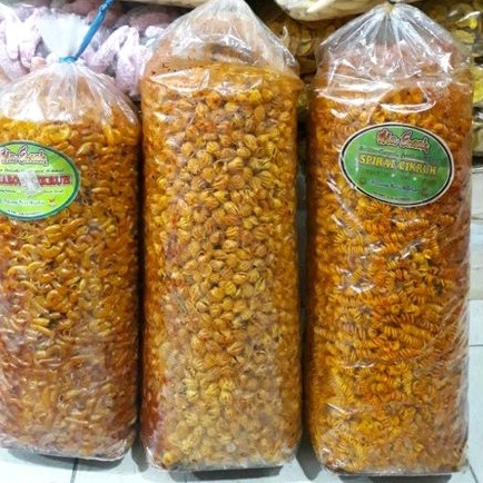 MAKRONI CIKRUH 250GR / KEONG CIKRUH ULIR CIKRUH / SNACK KILOAN MURAH/ ALMA.SNACK