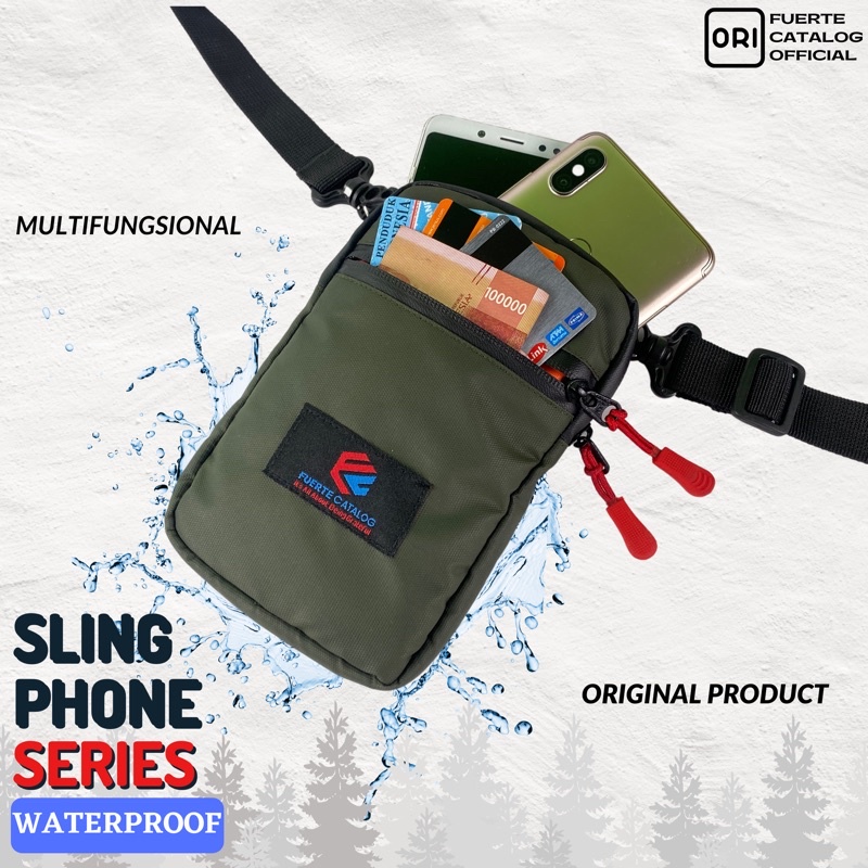 Tas HP Pria Anti Air Tas Selempang Mini Sling Phone Waterproof Ekslusif