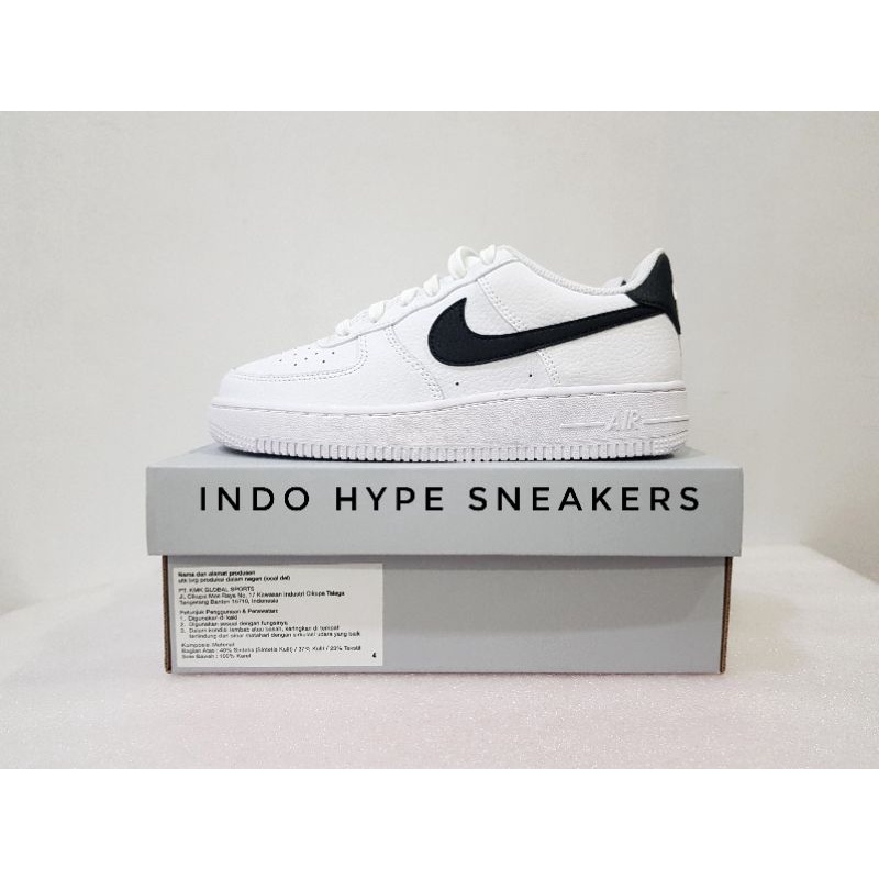 Nike Air Force 1 Low WHITE BLACK (GS)