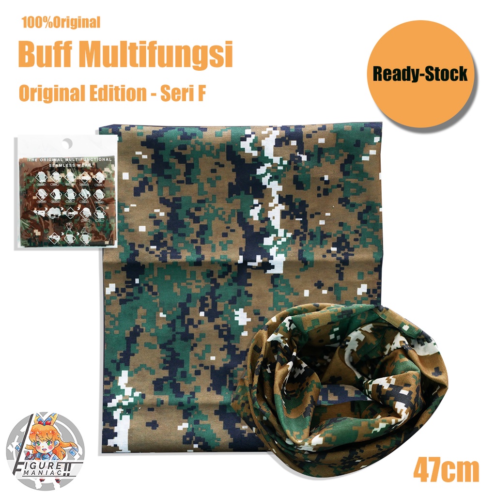 Buff - Slayer Sapu tangan Buff Masker Multifungsi Baf Bandana Motif Full Color Mix