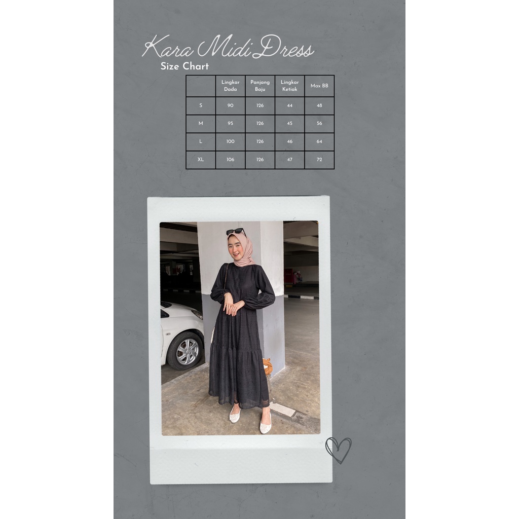 Kara Midi Dress Flowy by Syamaita