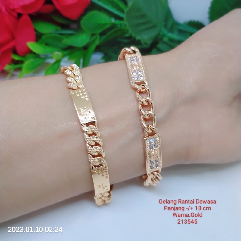 Gelang Rantai Jurai Titanium Tembaga Terlaris Termurah