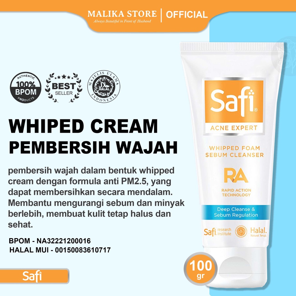 Safi Acne Expert Clarifying Glowing Mask Cleanser Pembersih Skincare Cream Barrier Skin Bpom Paket W