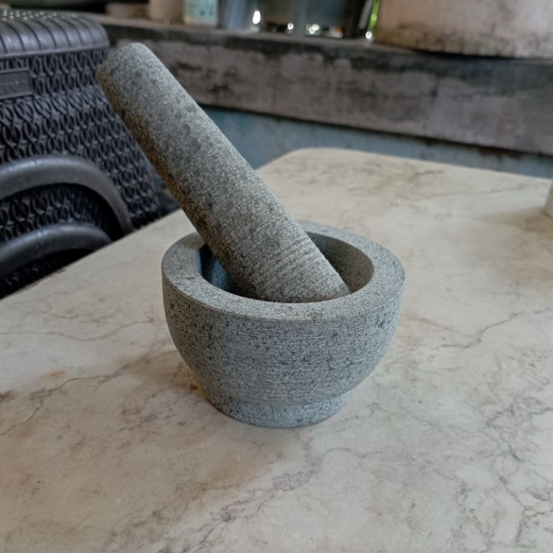 Jual Lumpang Mini Lumpang Andesit Mortar Pestle Cobek Ulekan Tumbukan