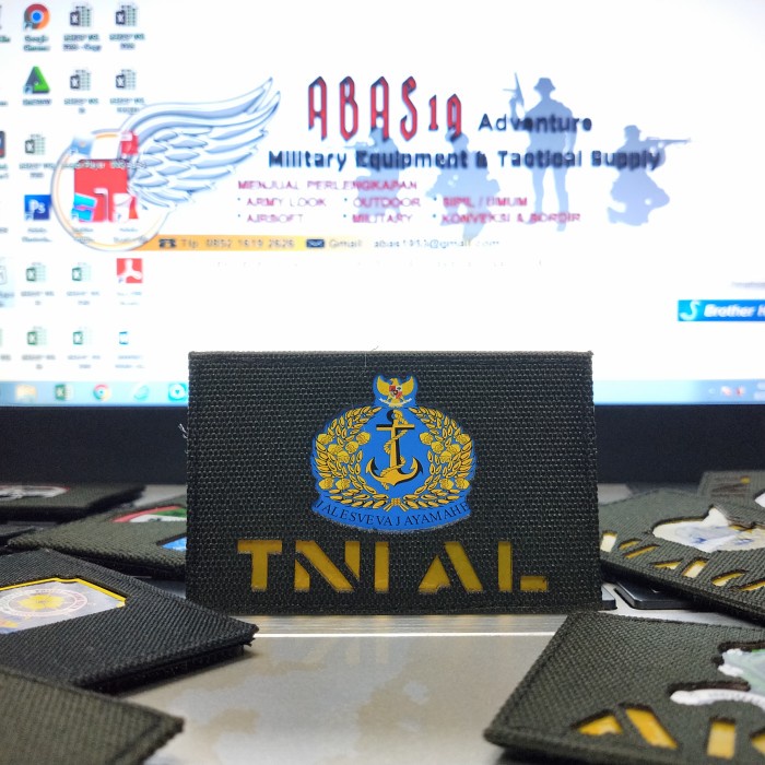 Emb Patch Cutting Laser Logo