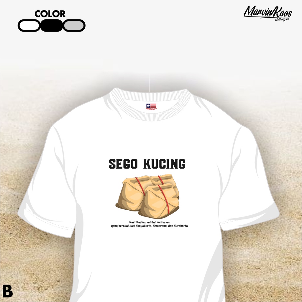 KAOS GAMBAR NASI KUCING