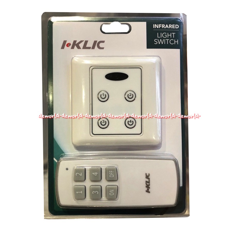 I-Klic Infrared Light Switch Remote Kontrol Digital Infra Red fungsi Timer Iklic Iklik Moztec Remot