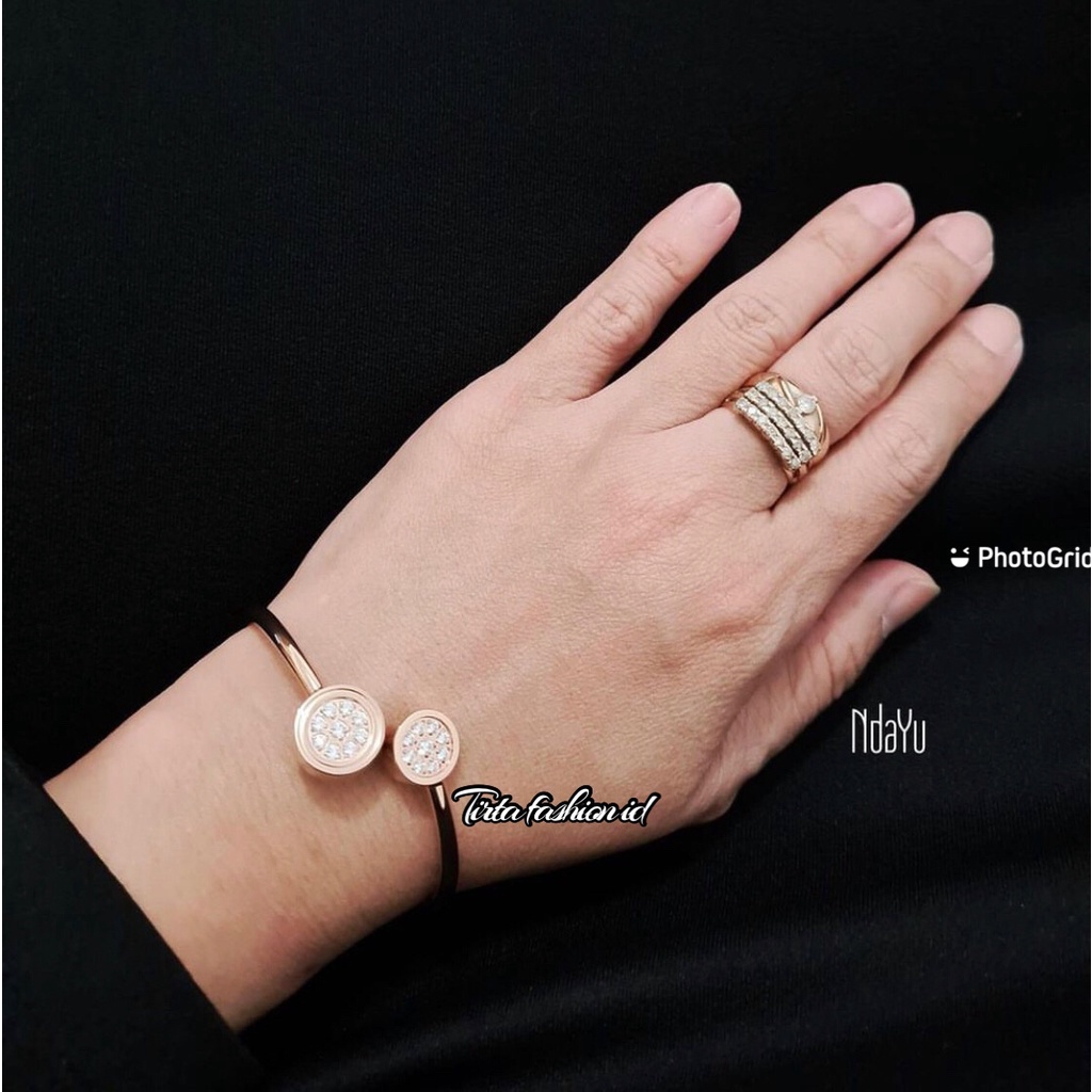 Gelang Kesehatan Pria Wanita Energi Ion Negatif Gelang Kesehatan Warna Rose Gold