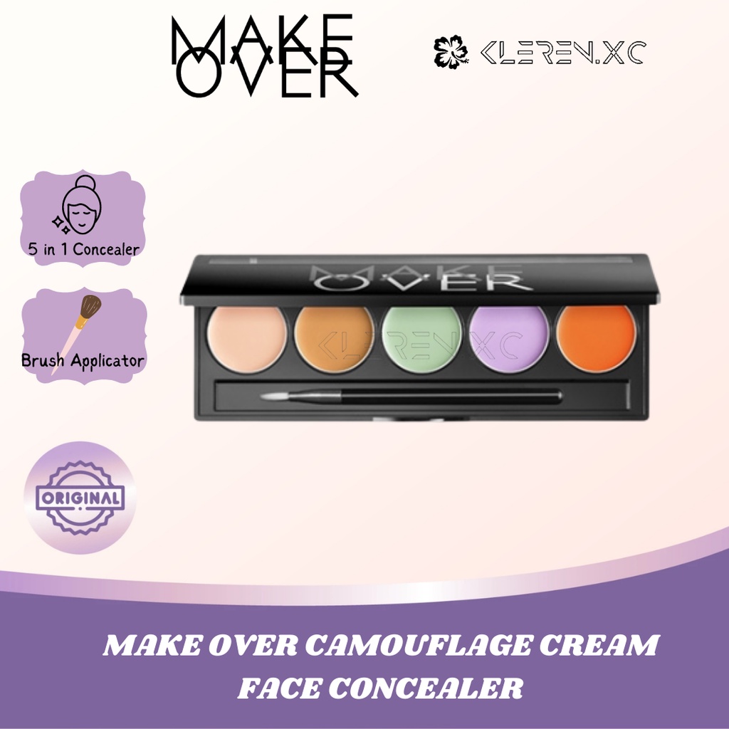 [ ORIGINAL ] MAKE OVER Camouflage Cream Face Concealer  - MAKE OVER Concealer Palette || Kleren.Xc