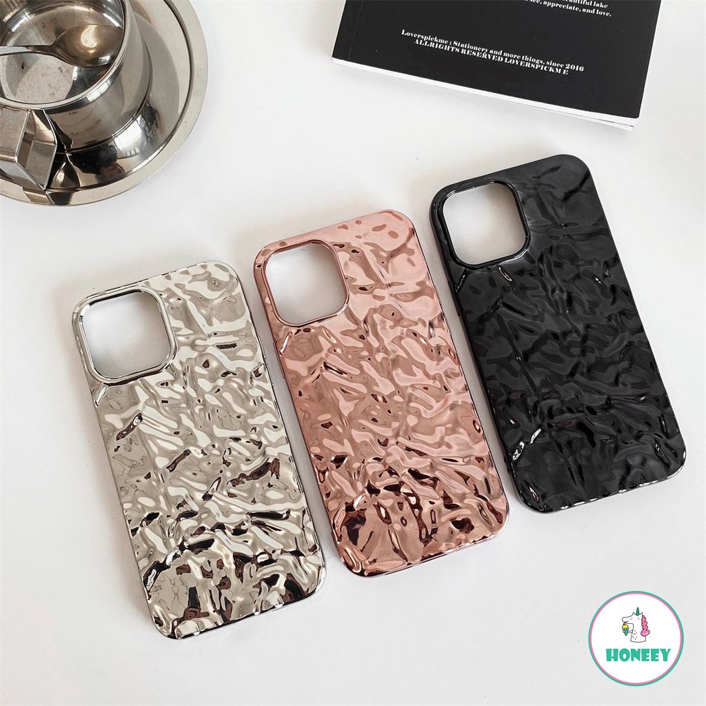 Soft Case TPU Electroplating Ultra Tipis Shockproof Warna Pink Mawar Untuk IPhone 14 13 12 11 Pro Max