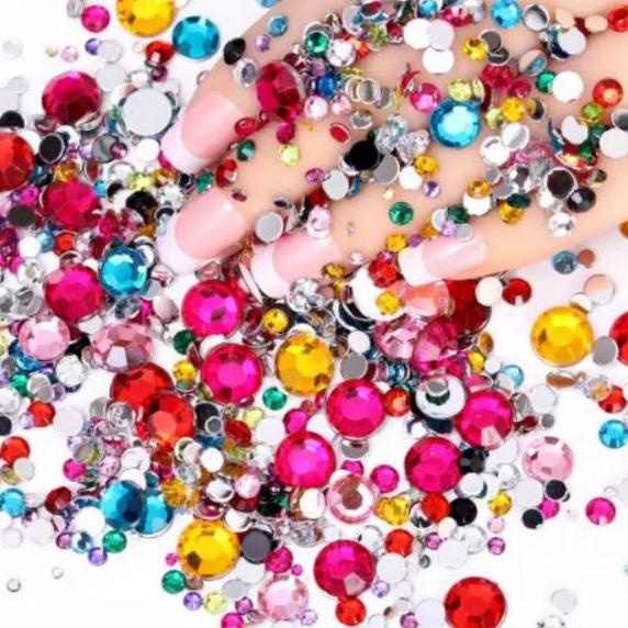 

Big Sale한국 Rhinestone mix ukurang mix3-6mm warna isi5000(no requst warna)