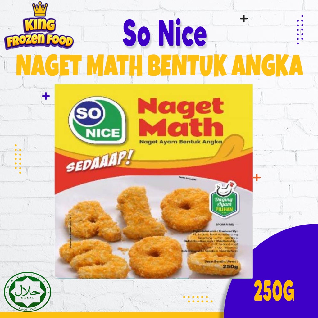 SoNice Naget Ayam Bentuk Angka 250G