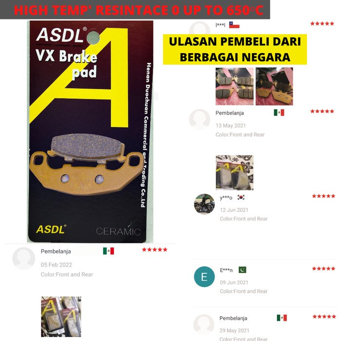 Kampas rem Suzuki RGV 250 94-96R RGV 250 R 90-92 RGV 500 GSX 1100