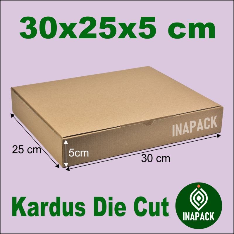 

Kardus Box Baju 30 x 25 x 5 cm. Kardus Die Cut 30x25x5 cm.