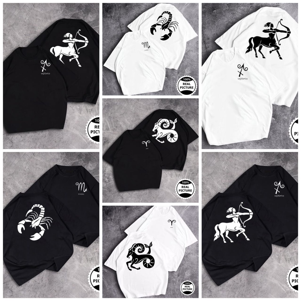 MakeGrosir - BAJU KAOS OVERSIZE ZODIAK