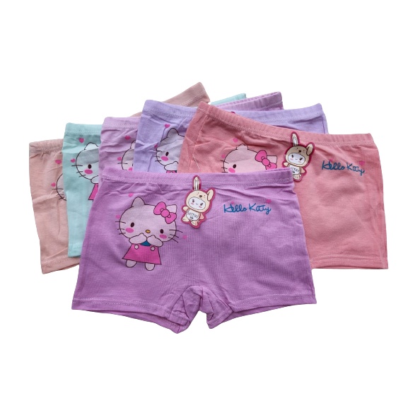 Celana Dalam Anak Perempuan SATTIRE KIDS Boxer Anak Cewek Bahan Super Halus / Murah 3 , 6 dan 1 Lusin