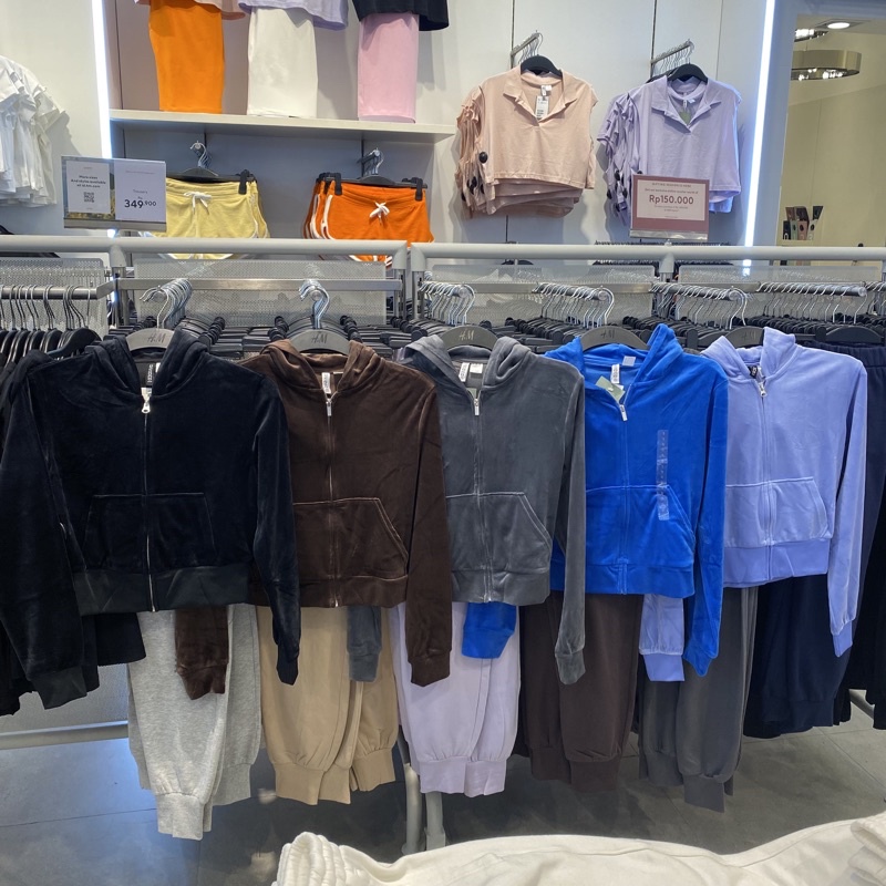 Hoodie Jaket zipper Crop H&M Original