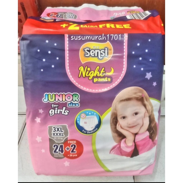 SENSI JUNIOR Night Pants 3XL isi 24+2