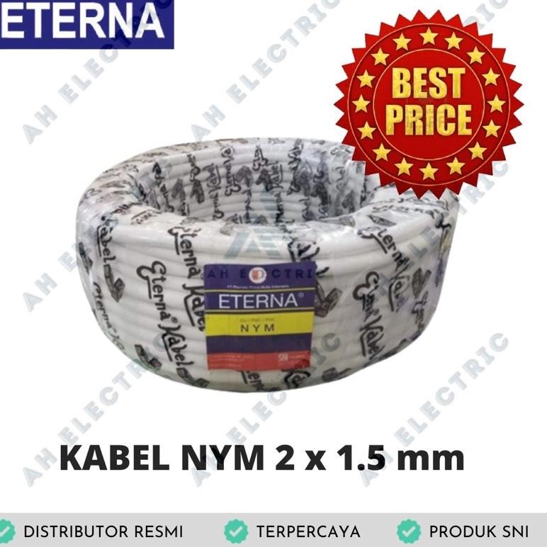 Promo Kabel NYM 2 x 1 5 Eterna rol 50m / NYM 2 x 1.5 Eterna / Kabel NYM 2 x 1,5 Eterna / NYM 2x1 5 E