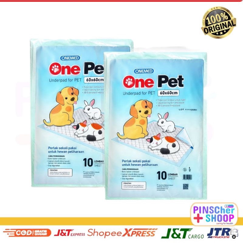 OnePet Underpad Hewan 60 x 60 Cm Perlak Alas Pet Toilet Training