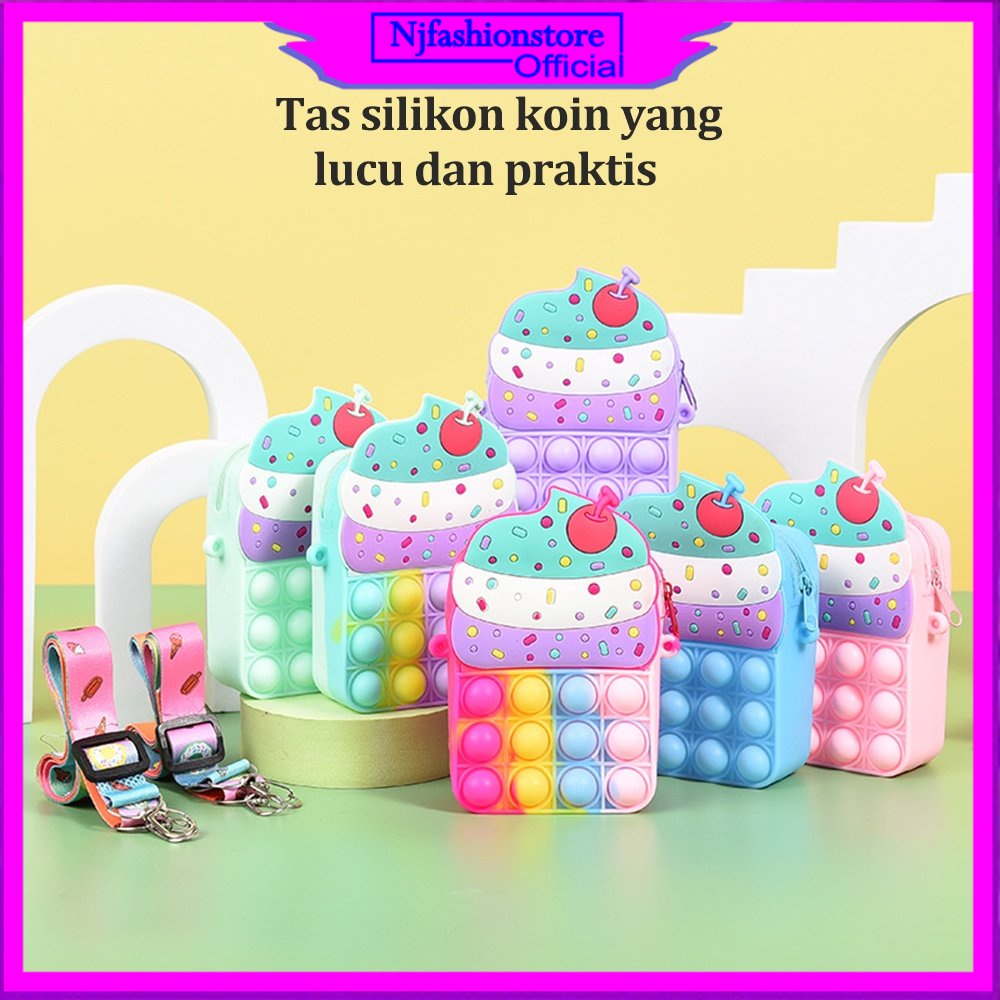 GROSIR TAS ANAK POPIT JELLY/TAS POP IT ANAK SELEMPANG/push pop it fidget NJFS