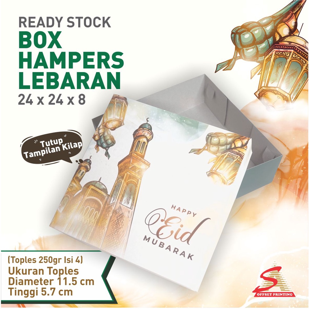 

24 x 24 x 8 Hampers Lebaran/Box Lebaran/Box Kue Kering/Dus Idul Fitri