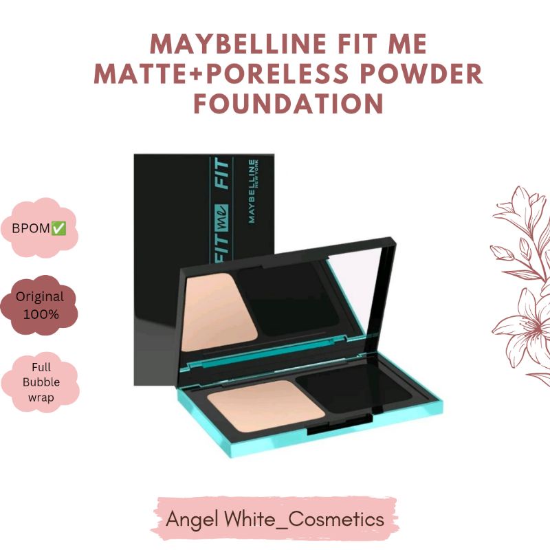 ORIGINAL 100% MAYBELLINE FIT ME MATTE+PORELESS POWDER FOUNDATION