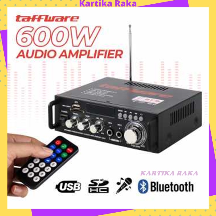 KR Taffware Bluetooth EQ Audio Amplifier Karaoke Home Theater FM Radio