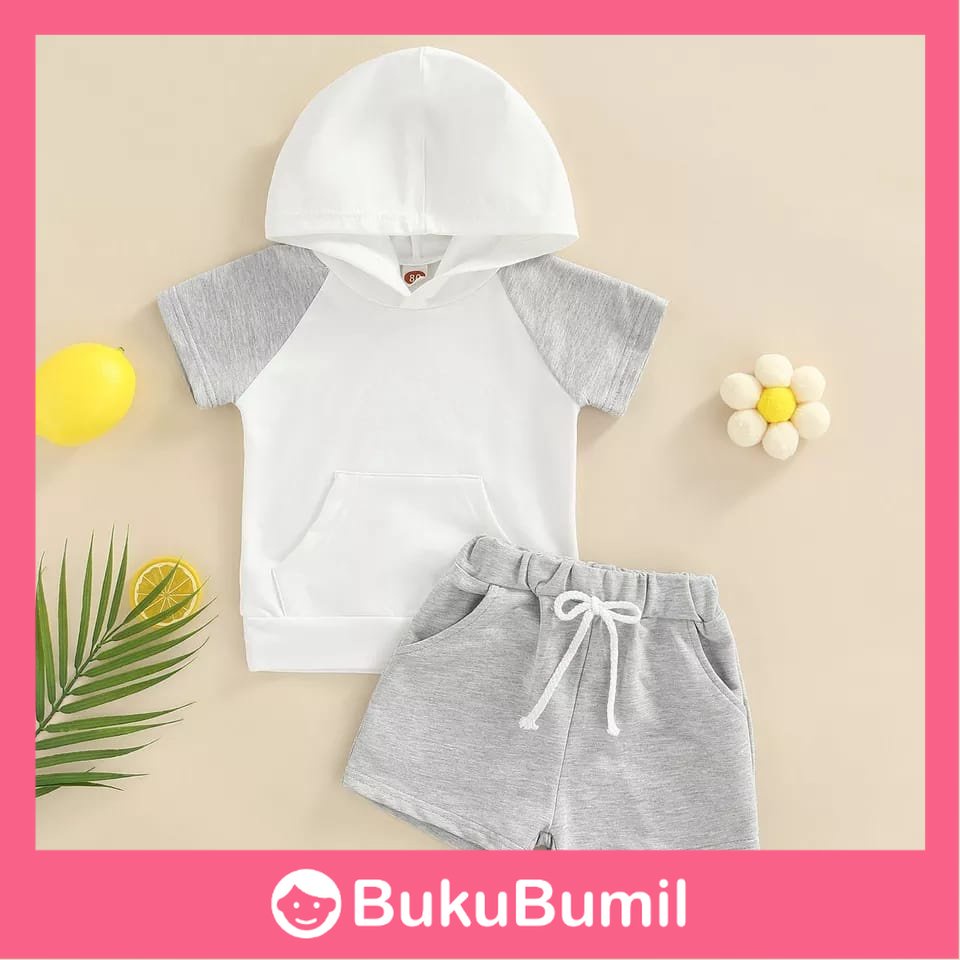 Babynest SET ANAK HOODIE Weert UNISEX setelan baju bayi anak perempuan dan laki-laki import setelan 