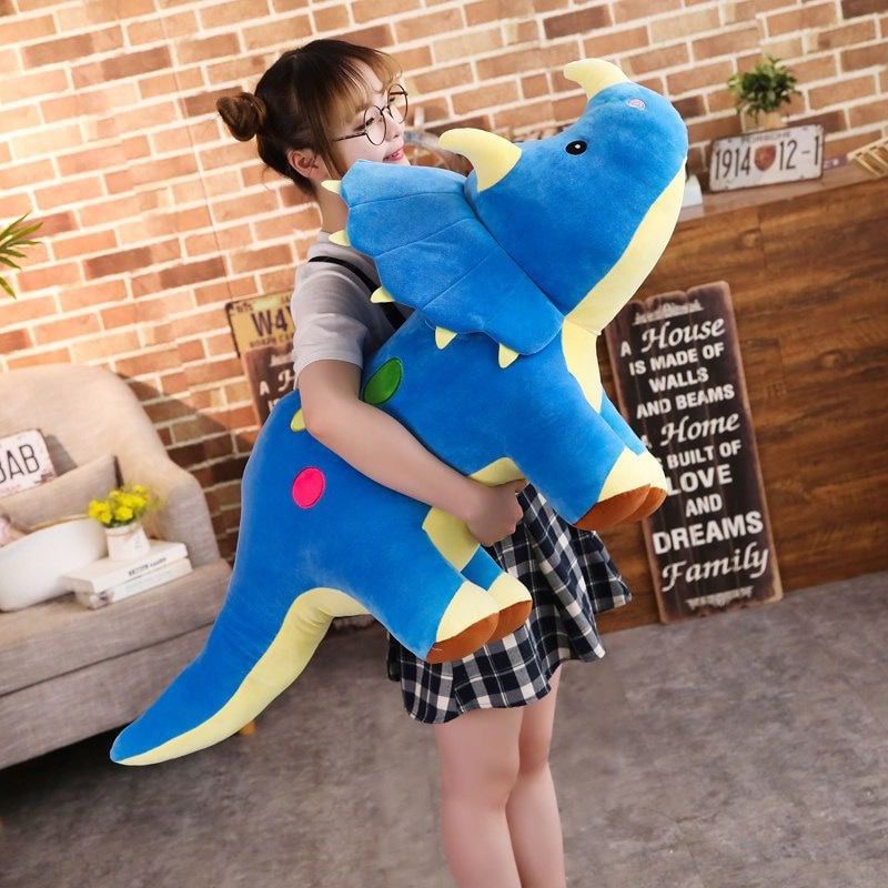 Boneka Dinosaurus Triceraptos Panjang 40cm Berlabel SNI