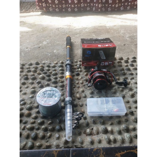 pancing laut set lengkap 30kg ( free sticker )
