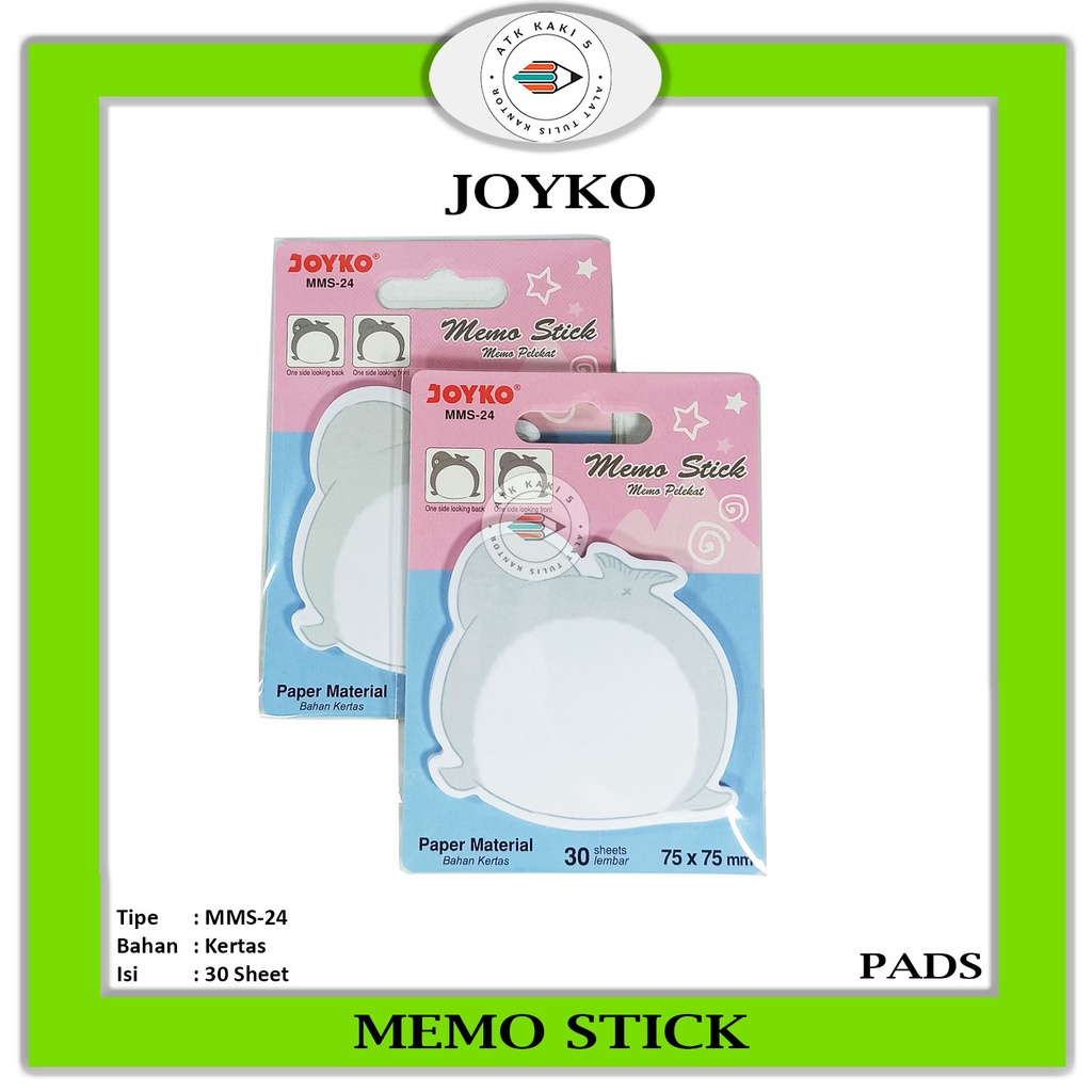 

JOYKO - Memo Stick Animal Kertas Tempel MMS-24 - Pads