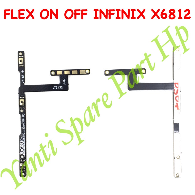 Flexible On Off Infinix Hot 11S X6812 Original Terlaris New