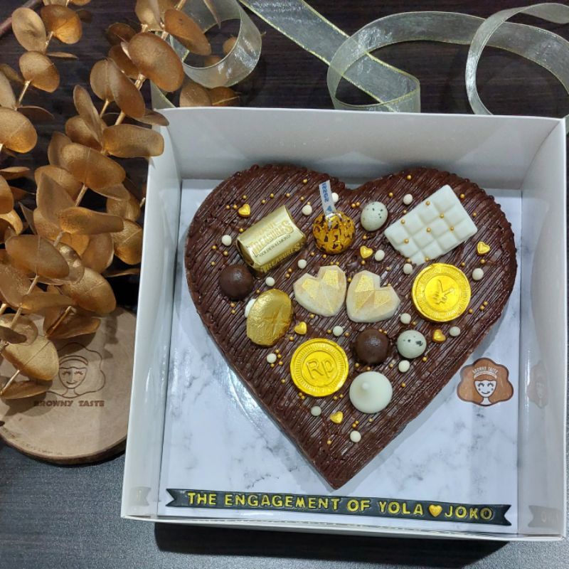 

Brownies Hati Valentine | Love Cake | Heart Cake