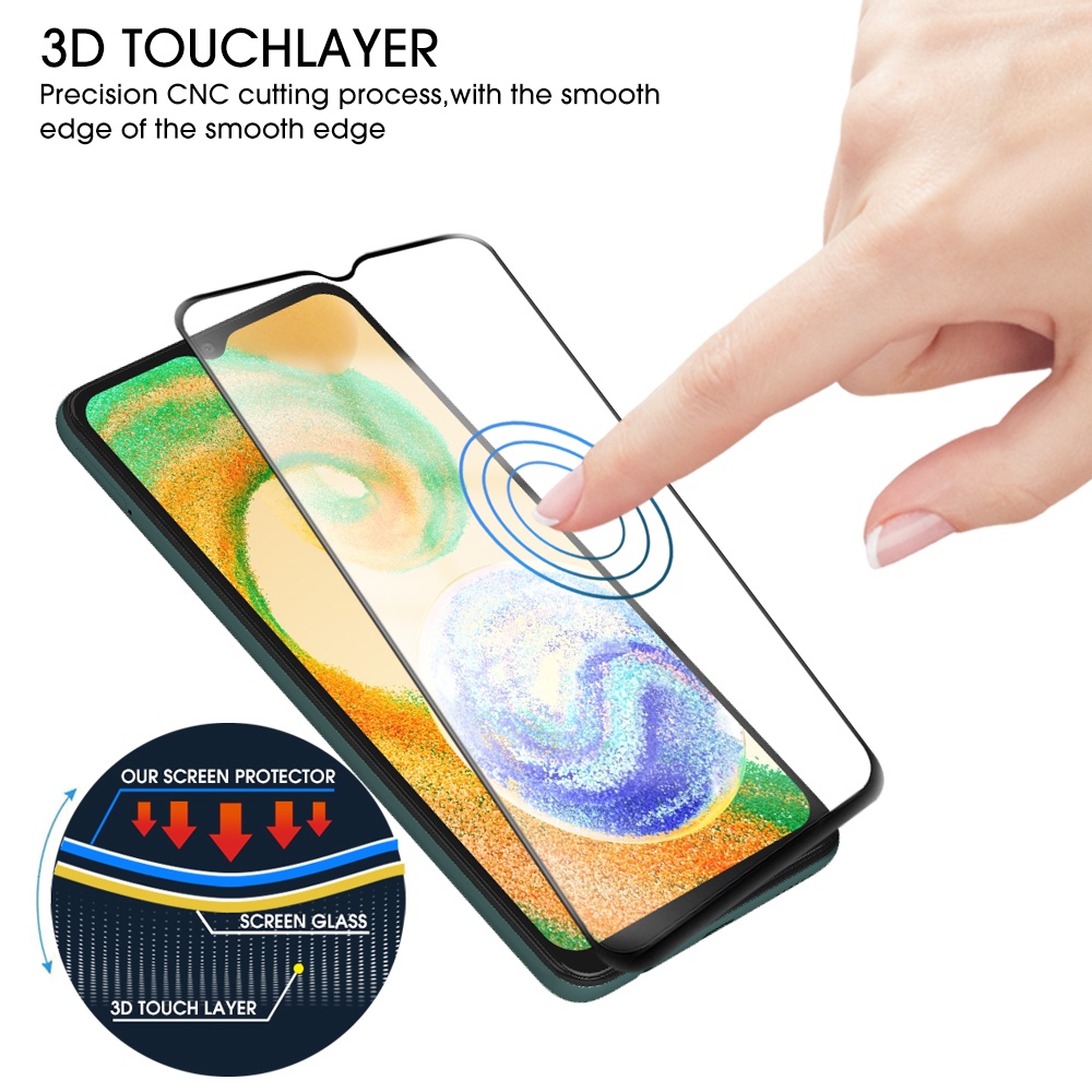 Film Layar Sentuh Sensitif Tinggi Tahan Ledakan Tahan Lama Tempered Glass Film Pelindung Layar HD Bening Anti Gores Untuk Samsung Galaxy A04 A04S A04E A04 Core