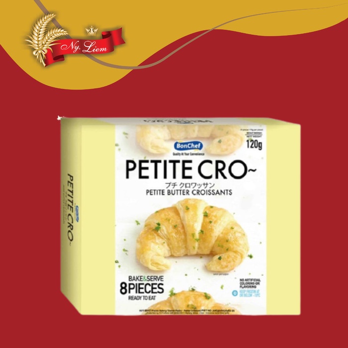 BON CHEF Petite Butter Croissant 8 x 15 gram (GOJEK/GRAB ONLY)