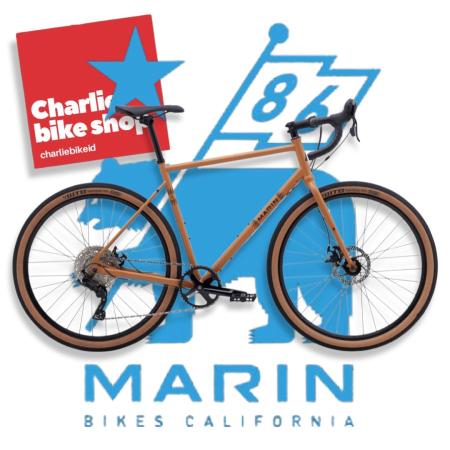 Fullbike Gravel Bike MARIN NICASIO+ 650B Satin Tan CrMo Steel - Sepeda Gravel