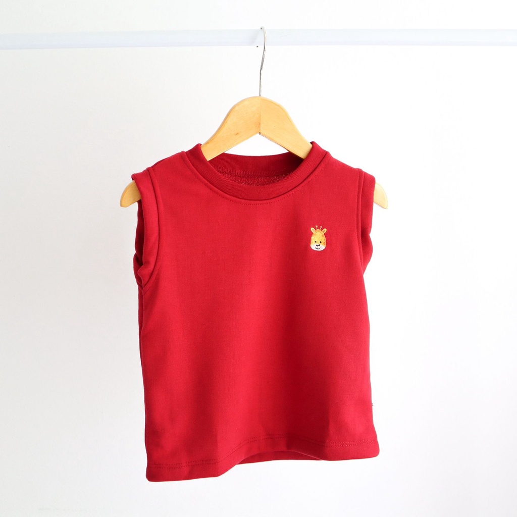 PLAYSUIT ANIMAL BORDIR setelan kaos celana baju anak bayi perempuan laki santai terlaris suka suka