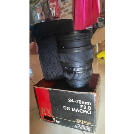 Lensa Sigma 24 - 70mm f 2.8 for canon