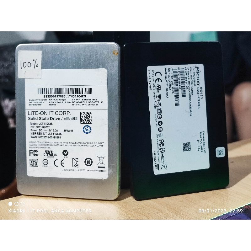 SSD 512GB LITE ON/MICRON