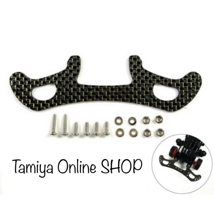 Rep Tamiya 95064 HG Carbon Rear Roller Stay 2 mm - Akar Tamiya F014