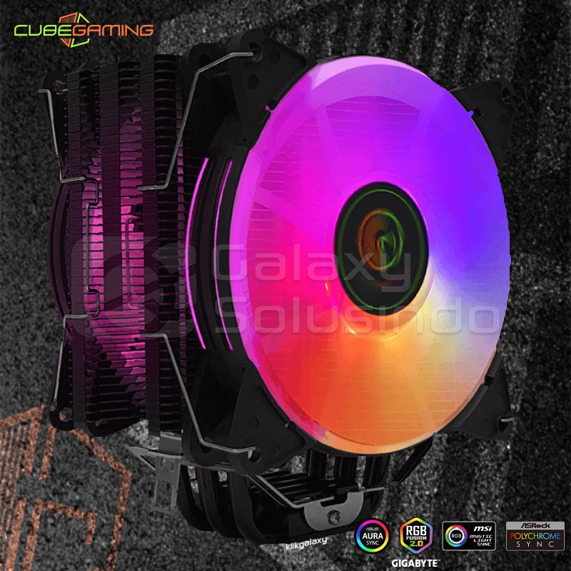 Cube Gaming STORM V2 Dual Fan ARGB 120mm CPU Cooler