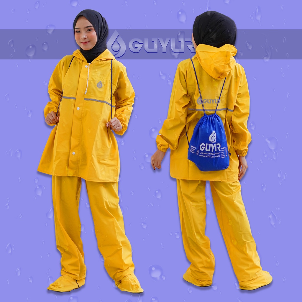 jas hujan List gratis Sepatu original guyur  RAINCOAT  Anti Bocor  Setelan Pria Wanita dewasa raincoat anti air