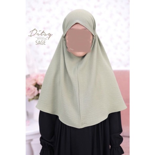 Ditsy Little Veil Crinkle Sage